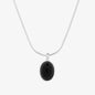 Black onyx snake necklace